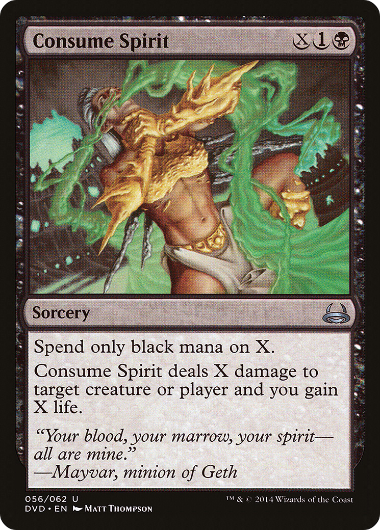 Consume Spirit (DVD-056) - Duel Decks Anthology: Divine vs. Demonic