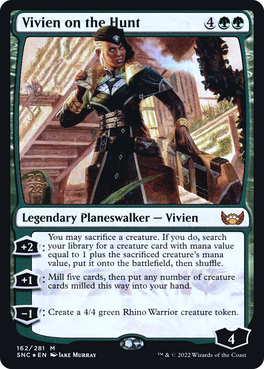 Vivien on the Hunt (PSNC-162S) - Streets of New Capenna Promos Foil