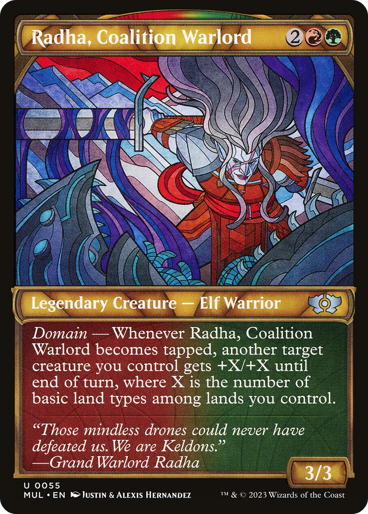 Radha, Coalition Warlord (MUL-055) - Multiverse Legends: (Showcase)