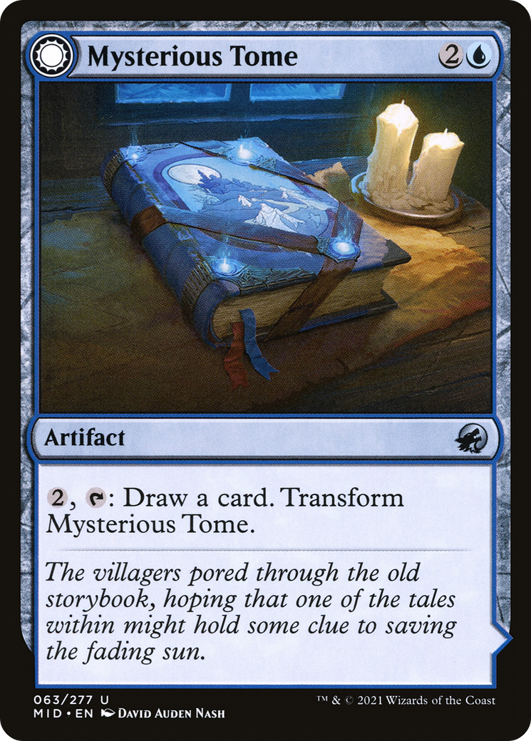 Mysterious Tome // Chilling Chronicle (MID-063) - Innistrad: Midnight Hunt: (Double Faced Transform)