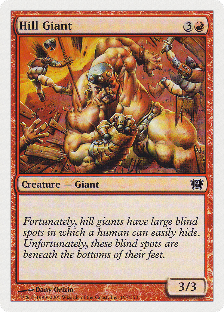 Hill Giant (9ED-197) - Ninth Edition