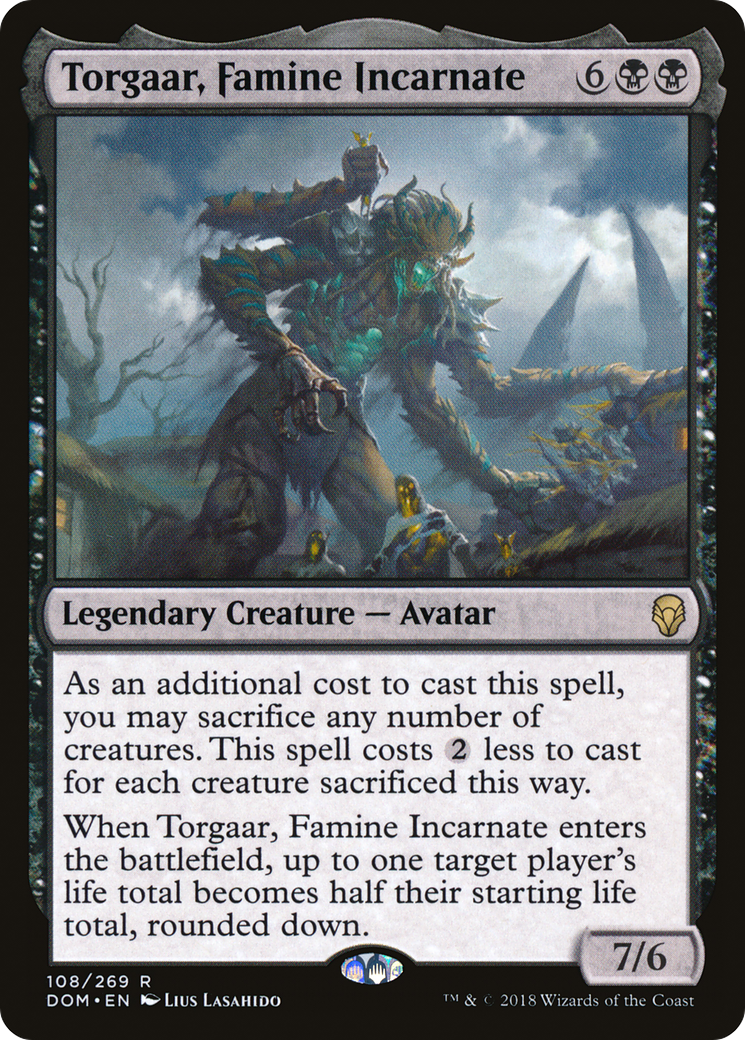 Torgaar, Famine Incarnate (DOM-108) - Dominaria Foil