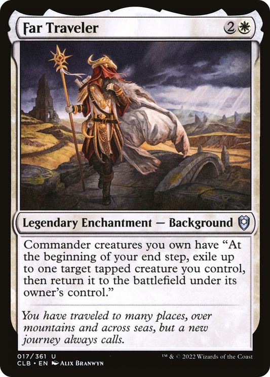 Far Traveler (CLB-017) - Commander Legends: Battle for Baldur's Gate Foil