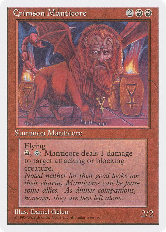 Crimson Manticore (4ED-183) - Fourth Edition