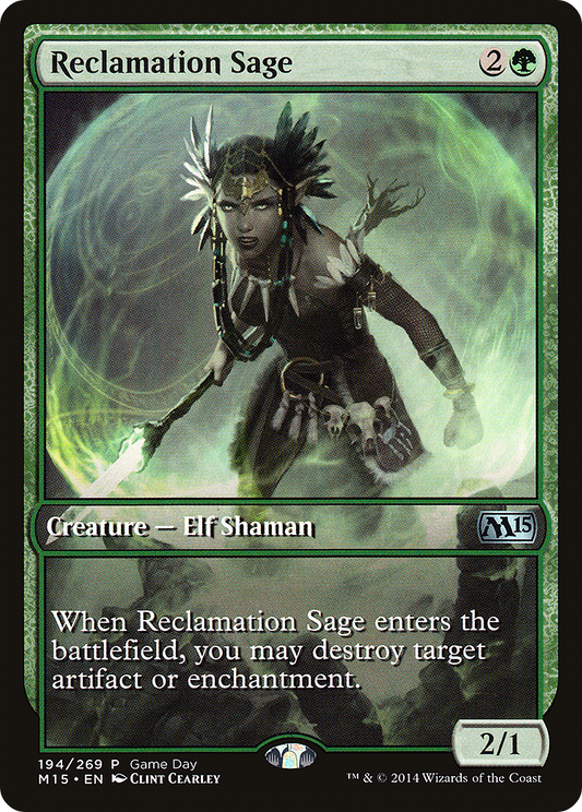 Reclamation Sage (GAME-194) - Magic 2015 Promos