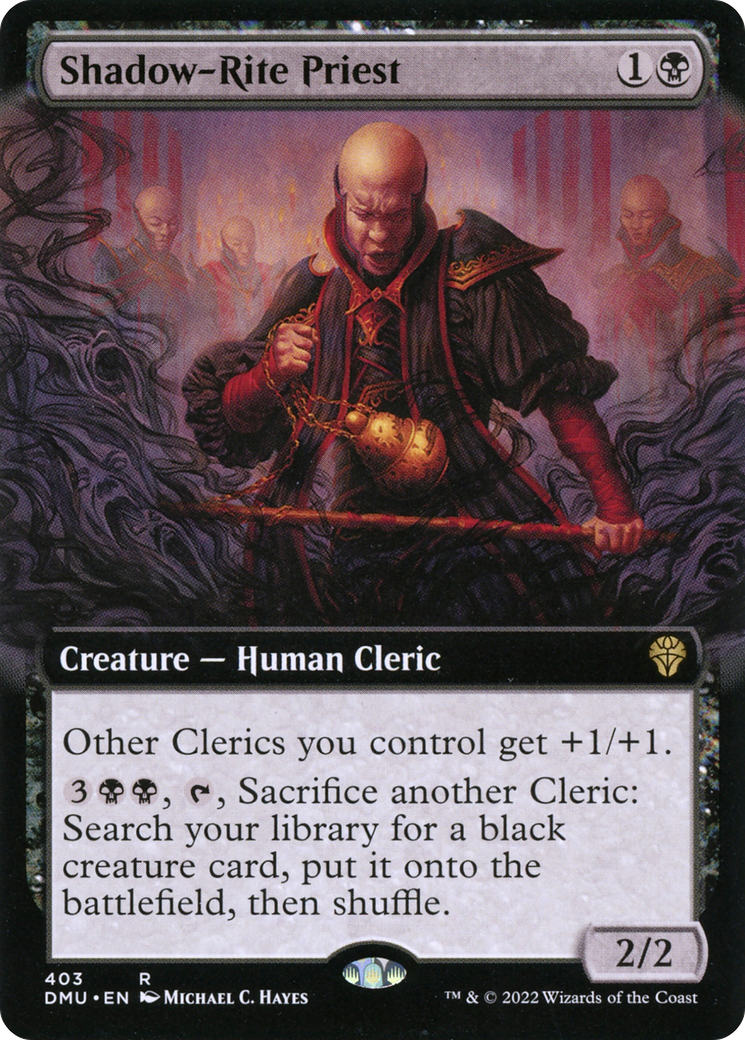 Shadow-Rite Priest (DMU-403) - Dominaria United: (Extended Art)