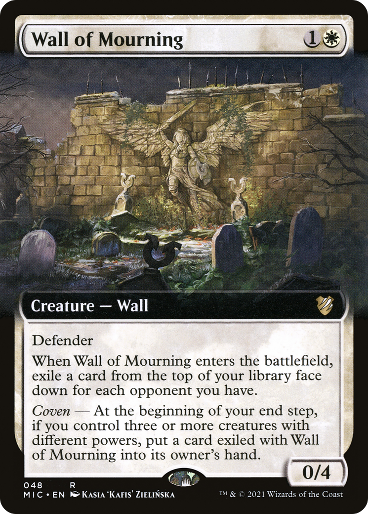 Wall of Mourning (MIC-048) - Midnight Hunt Commander: (Extended Art)