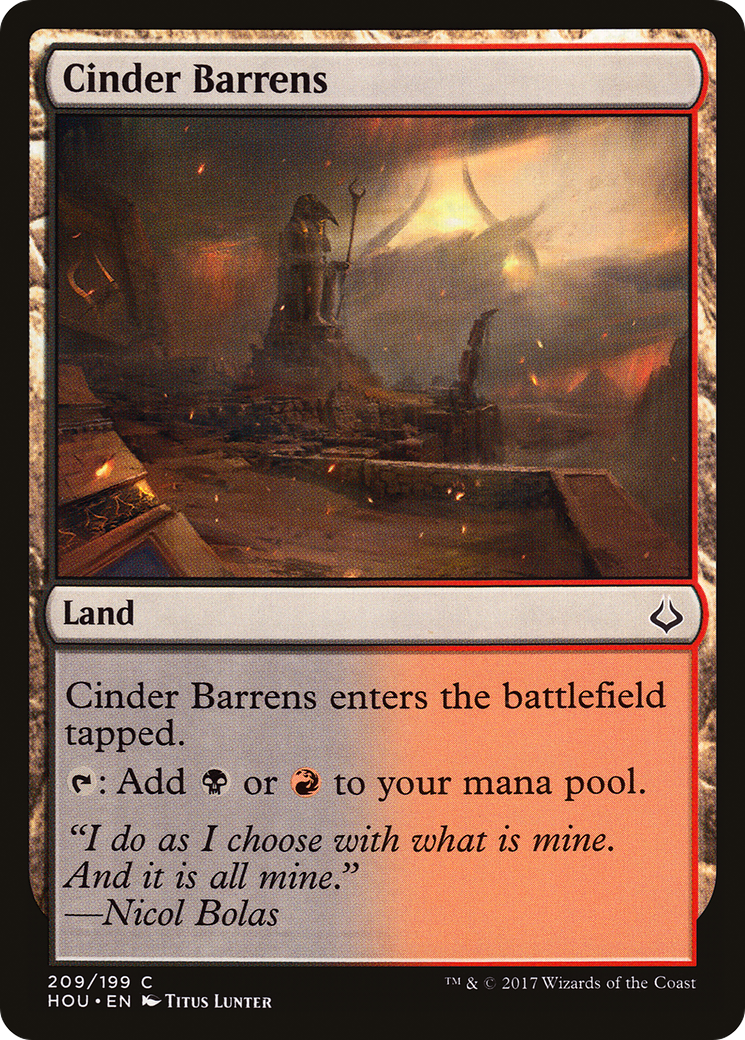 Cinder Barrens (HOU-209) - Hour of Devastation