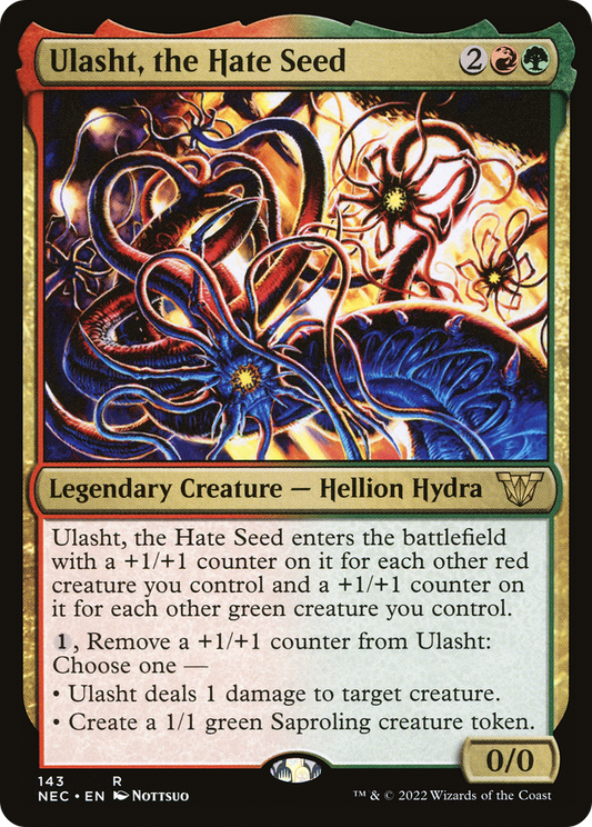 Ulasht, the Hate Seed (NEC-143) - Neon Dynasty Commander