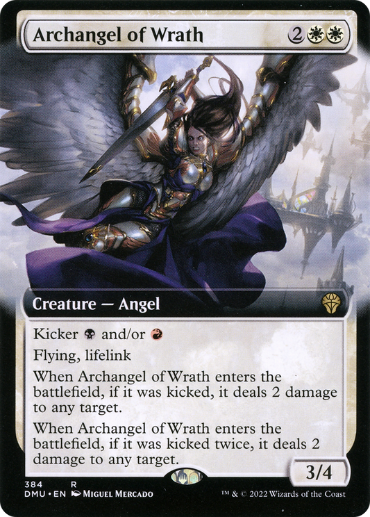 Archangel of Wrath (DMU-384) - Dominaria United: (Extended Art)