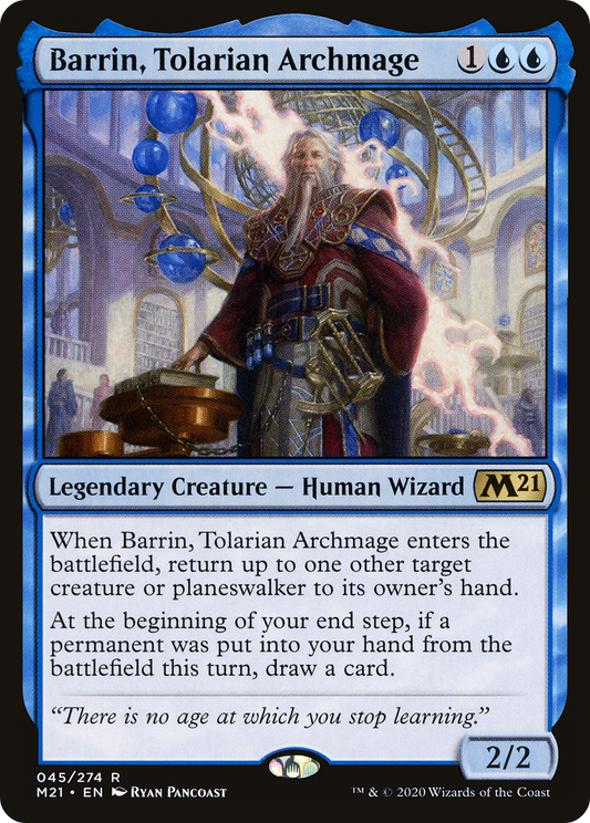 Barrin, Tolarian Archmage (M21-045) - Core Set 2021 Foil