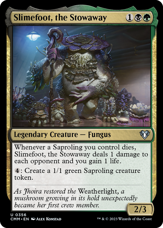 Slimefoot, the Stowaway (CMM-356) - Commander Masters Foil