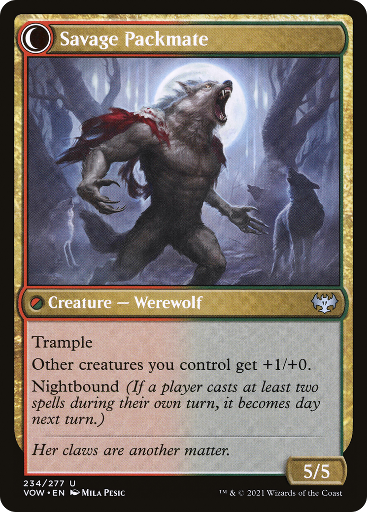 Child of the Pack  (VOW-234) - Innistrad: Crimson Vow: (Double Faced Transform) Foil