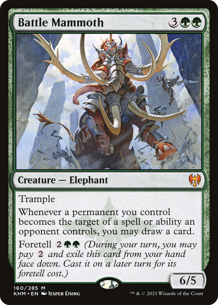 Battle Mammoth  (KHM-160) - Kaldheim Foil