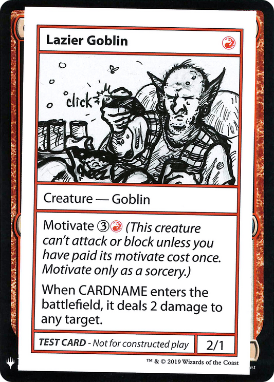 Lazier Goblin (CMB1-056) - Mystery Booster Playtest Cards 2019