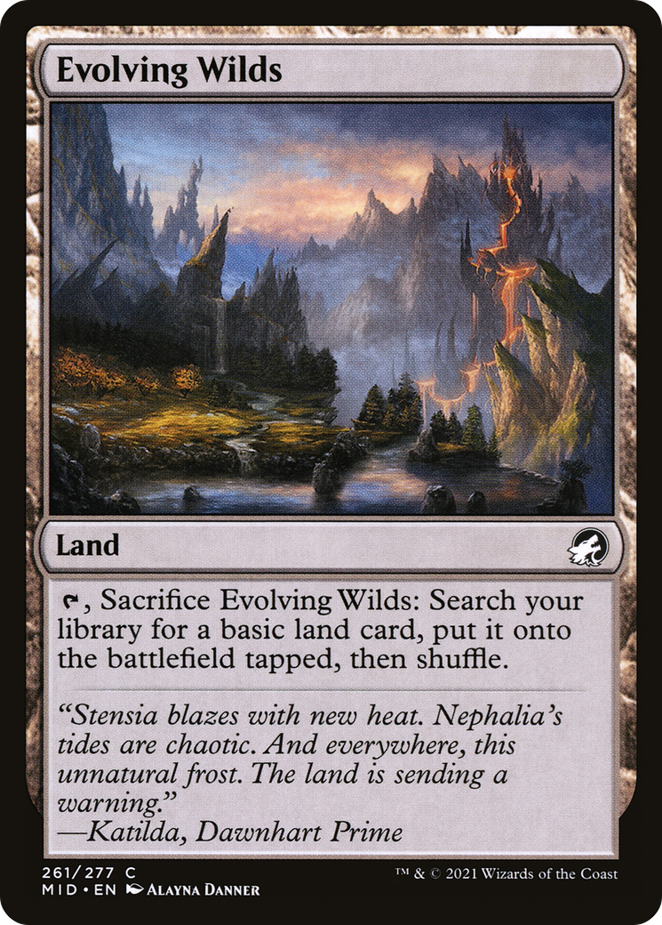 Evolving Wilds (MID-261) - Innistrad: Midnight Hunt Foil