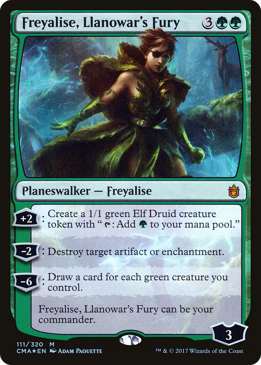 Freyalise, Llanowar's Fury (CMA-111) - Commander Anthology Foil