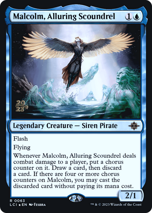 Malcolm, Alluring Scoundrel (PLCI-63S) - The Lost Caverns of Ixalan Promos Foil