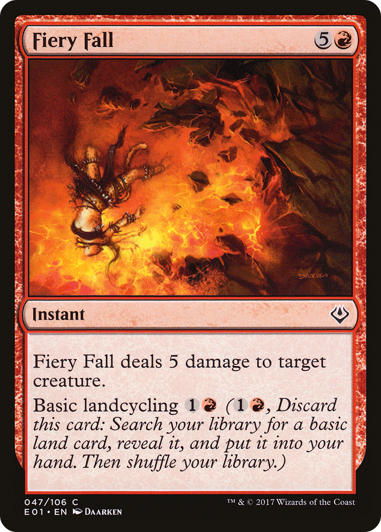 Fiery Fall (E01-047) - Archenemy: Nicol Bolas