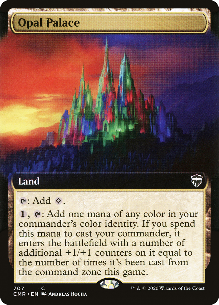 Opal Palace (CMR-707) - Commander Legends: (Extended Art) Foil