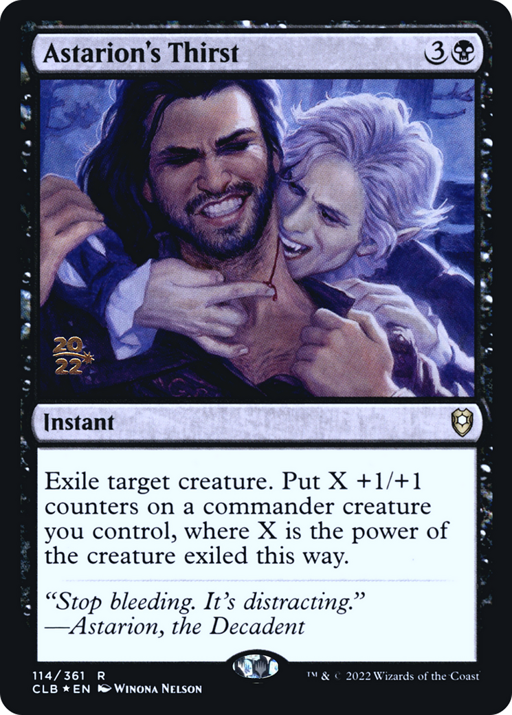 Astarion's Thirst (PRE-114S) - Battle for Baldur's Gate Promos (Prerelease) Foil