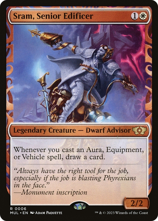 Sram, Senior Edificer (MUL-006) - Multiverse Legends: (Showcase) Foil