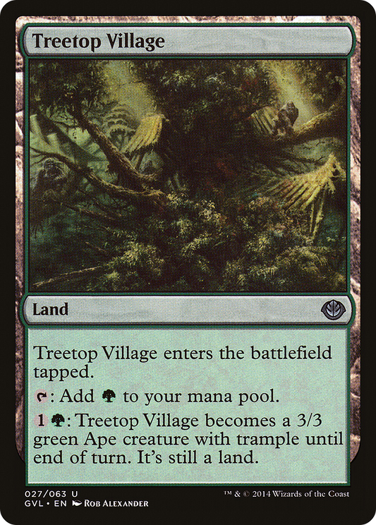 Treetop Village (GVL-027) - Duel Decks Anthology: Garruk vs. Liliana