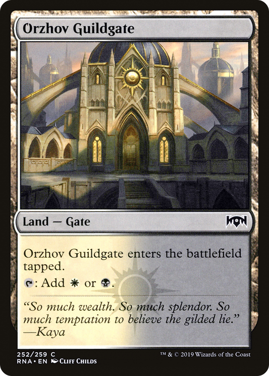 Orzhov Guildgate (RNA-252) - Ravnica Allegiance Foil