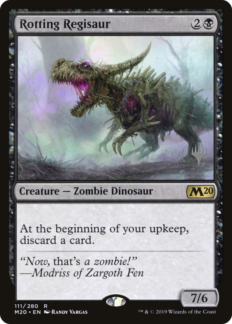 Rotting Regisaur (PM20-111P) - Core Set 2020 Promos Foil