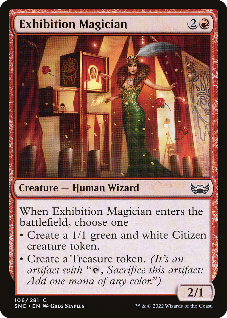 Exhibition Magician  (SNC-106) - Streets of New Capenna Foil