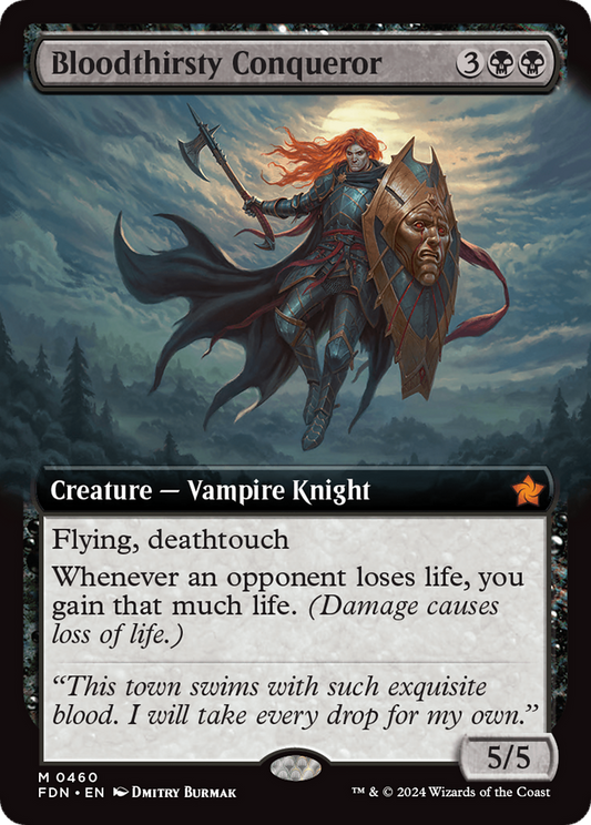 Bloodthirsty Conqueror (FDN-460) - Foundations: (Extended Art) Foil