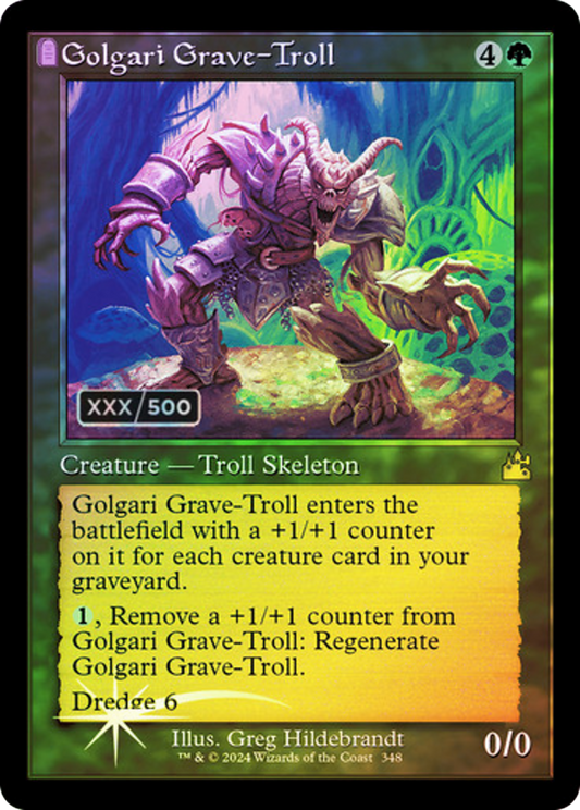 Golgari Grave-Troll (RVR-348Z) - Ravnica Remastered: (tombstone) Foil