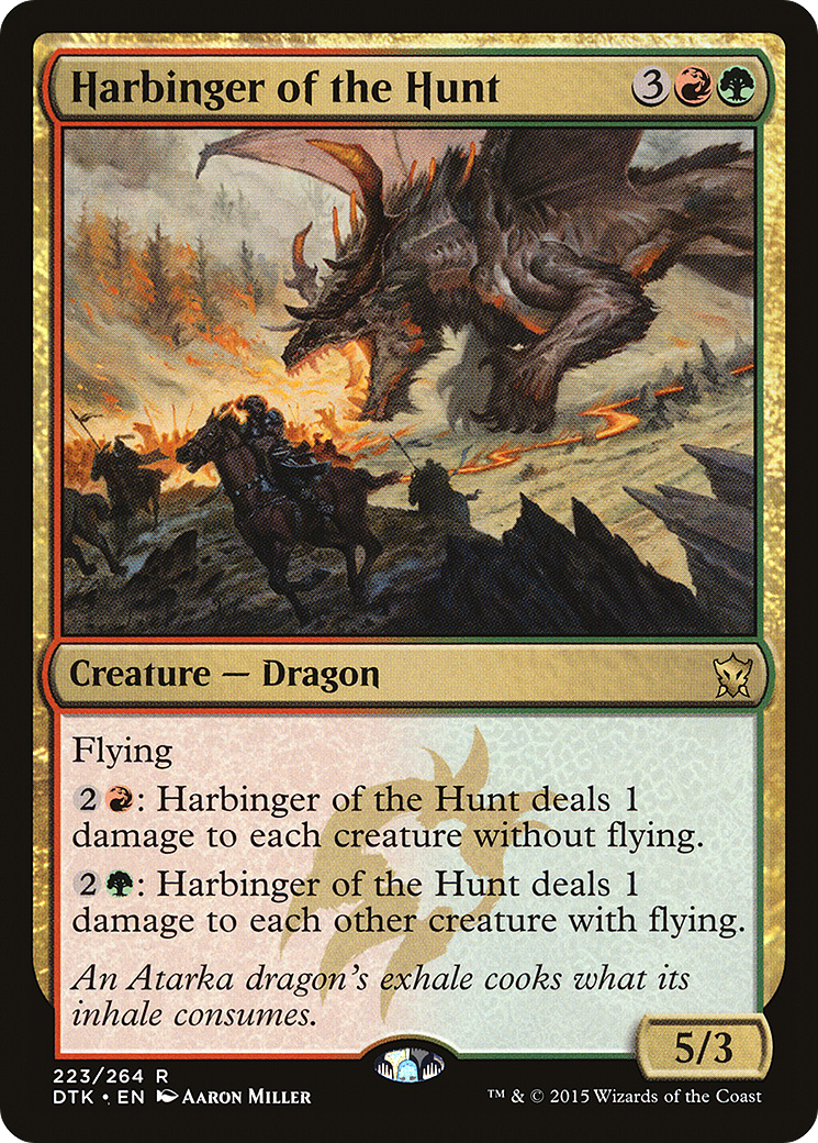 Harbinger of the Hunt (DTK-223) - Dragons of Tarkir