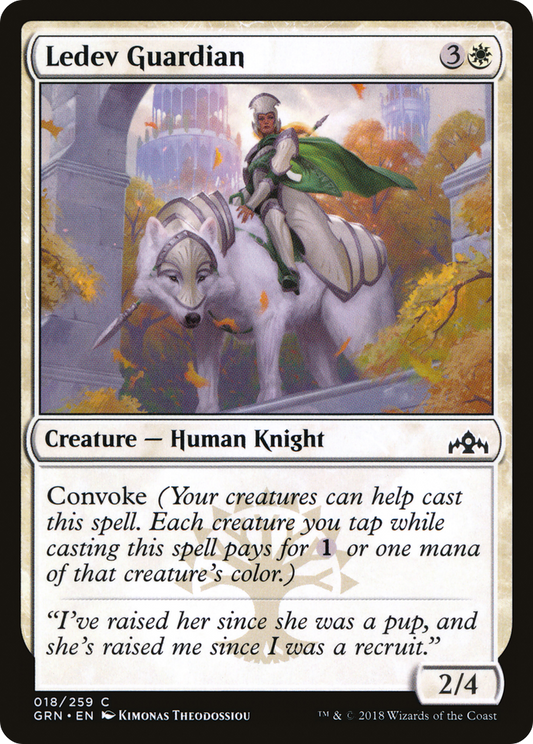 Ledev Guardian (GRN-018) - Guilds of Ravnica Foil