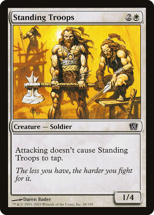 Standing Troops (8ED-48★) - Eighth Edition Foil