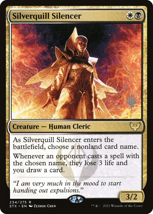 Silverquill Silencer (PSTX-234P) - Strixhaven: School of Mages Promos Foil