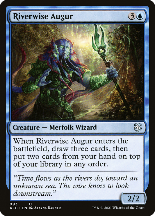 Riverwise Augur (AFC-093) - Forgotten Realms Commander