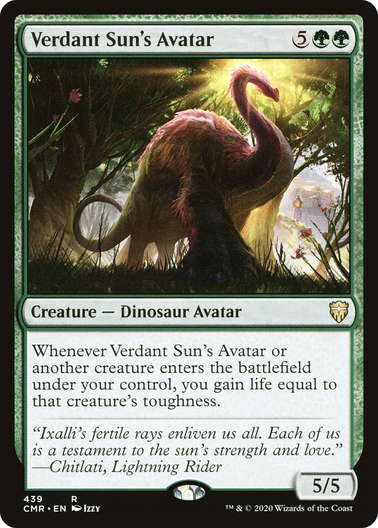 Verdant Sun's Avatar (CMR-439) - Commander Legends