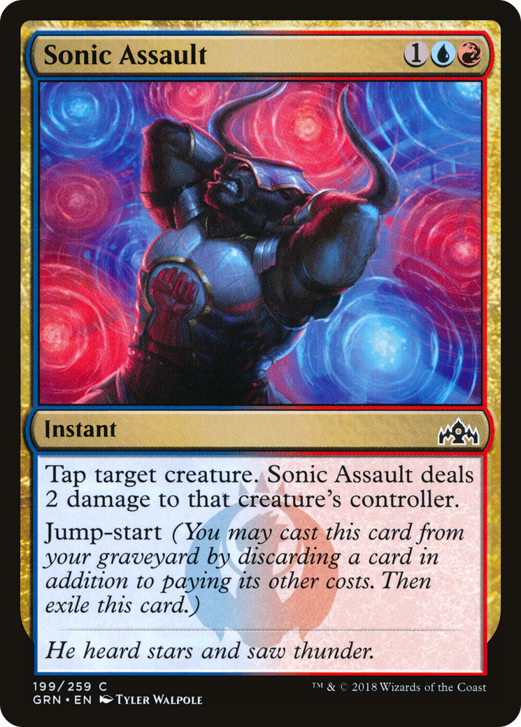 Sonic Assault (GRN-199) - Guilds of Ravnica Foil