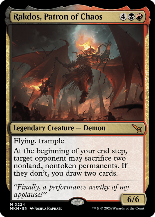 Rakdos, Patron of Chaos (MKM-224) - Murders at Karlov Manor Foil