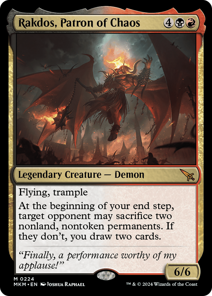 Rakdos, Patron of Chaos (MKM-224) - Murders at Karlov Manor