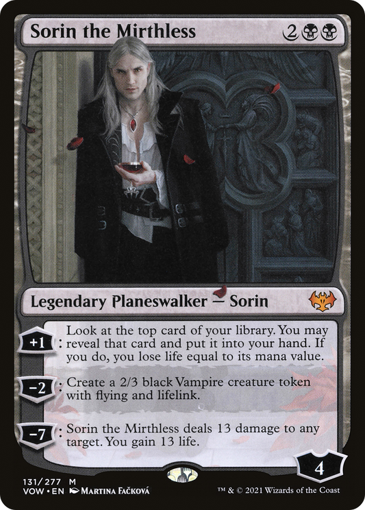 Sorin the Mirthless (VOW-131) - Innistrad: Crimson Vow Foil