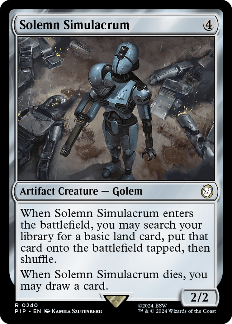 Solemn Simulacrum (PIP-240) - Fallout Foil