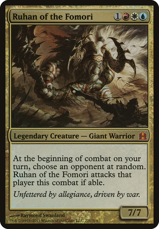 Ruhan of the Fomori (OCMD-221) - Commander 2011 Oversized Foil