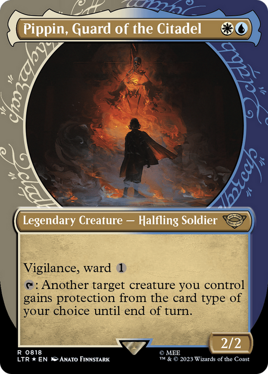 Pippin, Guard of the Citadel (LTR-818) - The Lord of the Rings: Tales of Middle-earth: (Showcase) (Borderless) Foil