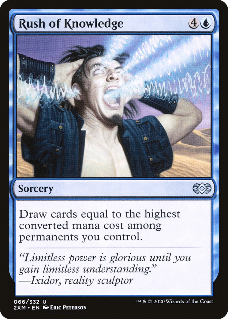 Rush of Knowledge (2XM-066) - Double Masters Foil