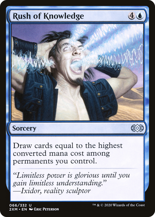 Rush of Knowledge (2XM-066) - Double Masters Foil