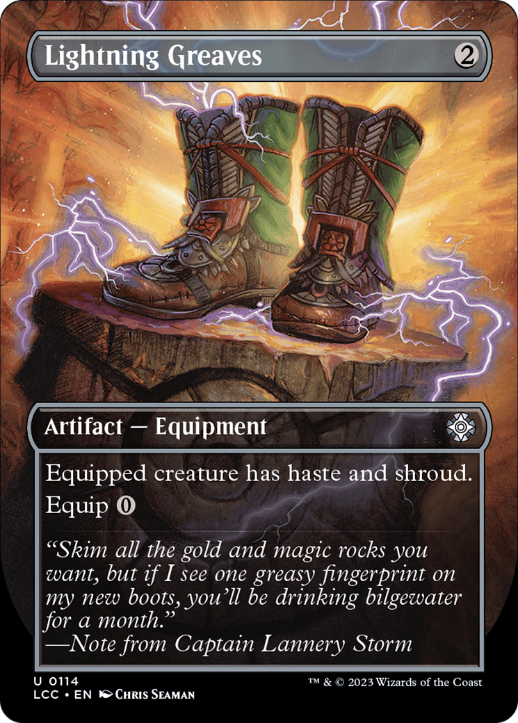 Lightning Greaves (LCC-114) - The Lost Caverns of Ixalan Commander (Borderless)