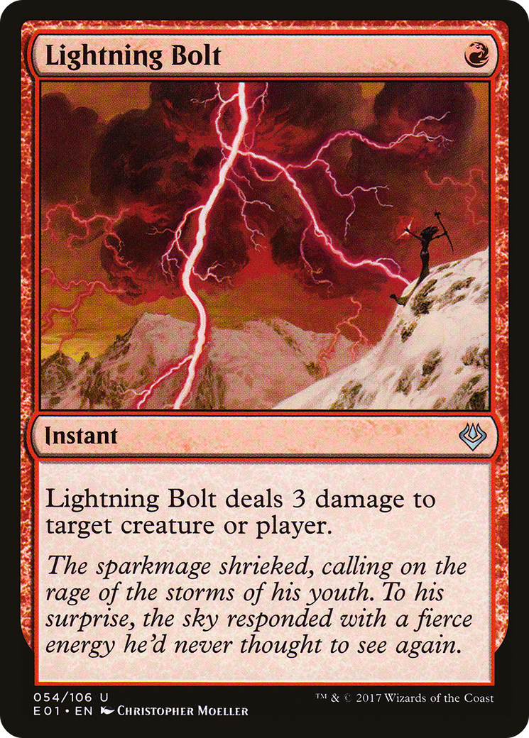 Lightning Bolt (E01-054) - Archenemy: Nicol Bolas