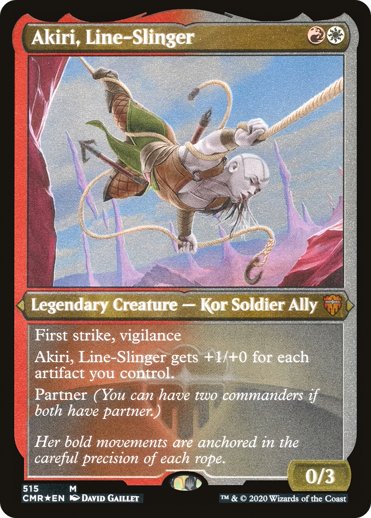 Akiri, Line-Slinger (CMR-515) - Commander Legends Etched Foil